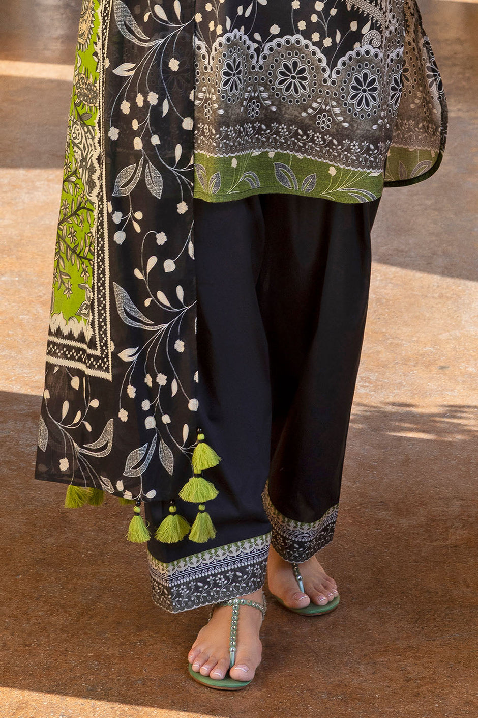3 Piece Printed Cambric Suit with Lawn Dupatta