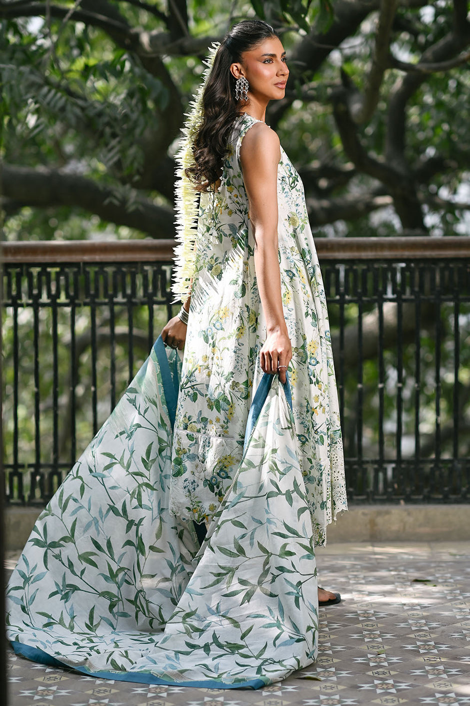 3 Piece Embroidered Printed Lawn Suit with Lawn Dupatta