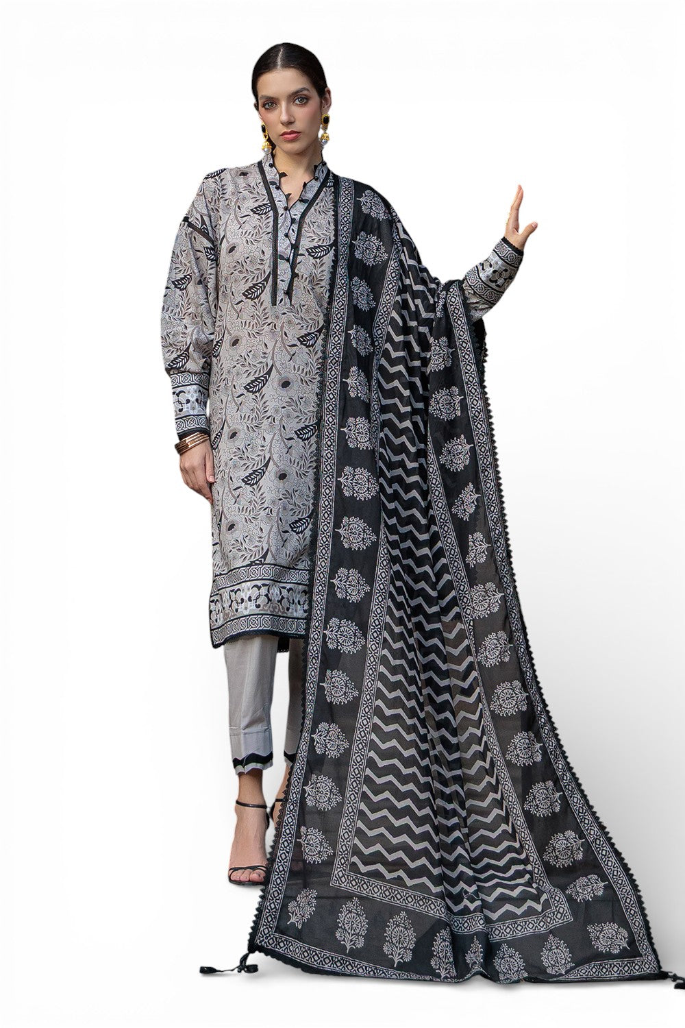 3 Piece Printed Lawn Suit