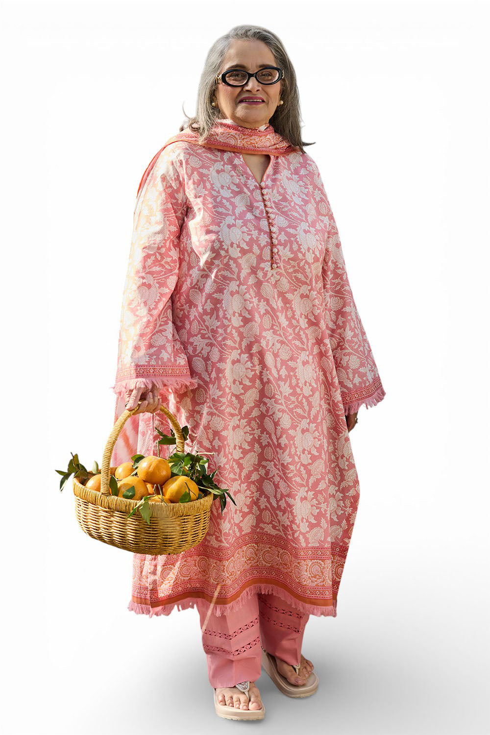 3 Piece Printed Lawn Suit with Dupatta