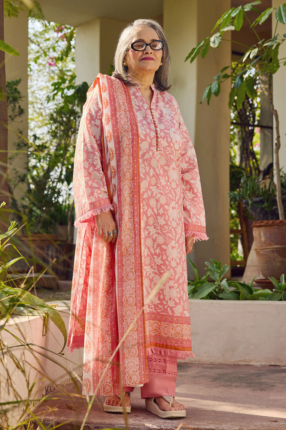 3 Piece Printed Lawn Suit with Dupatta