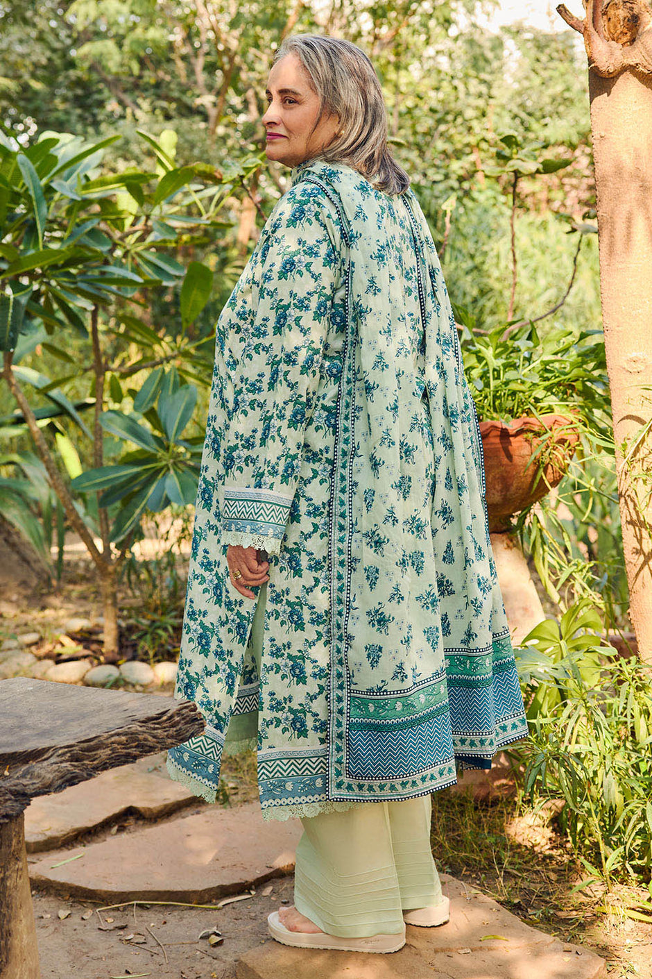 3 Piece Printed Lawn Suit with Dupatta