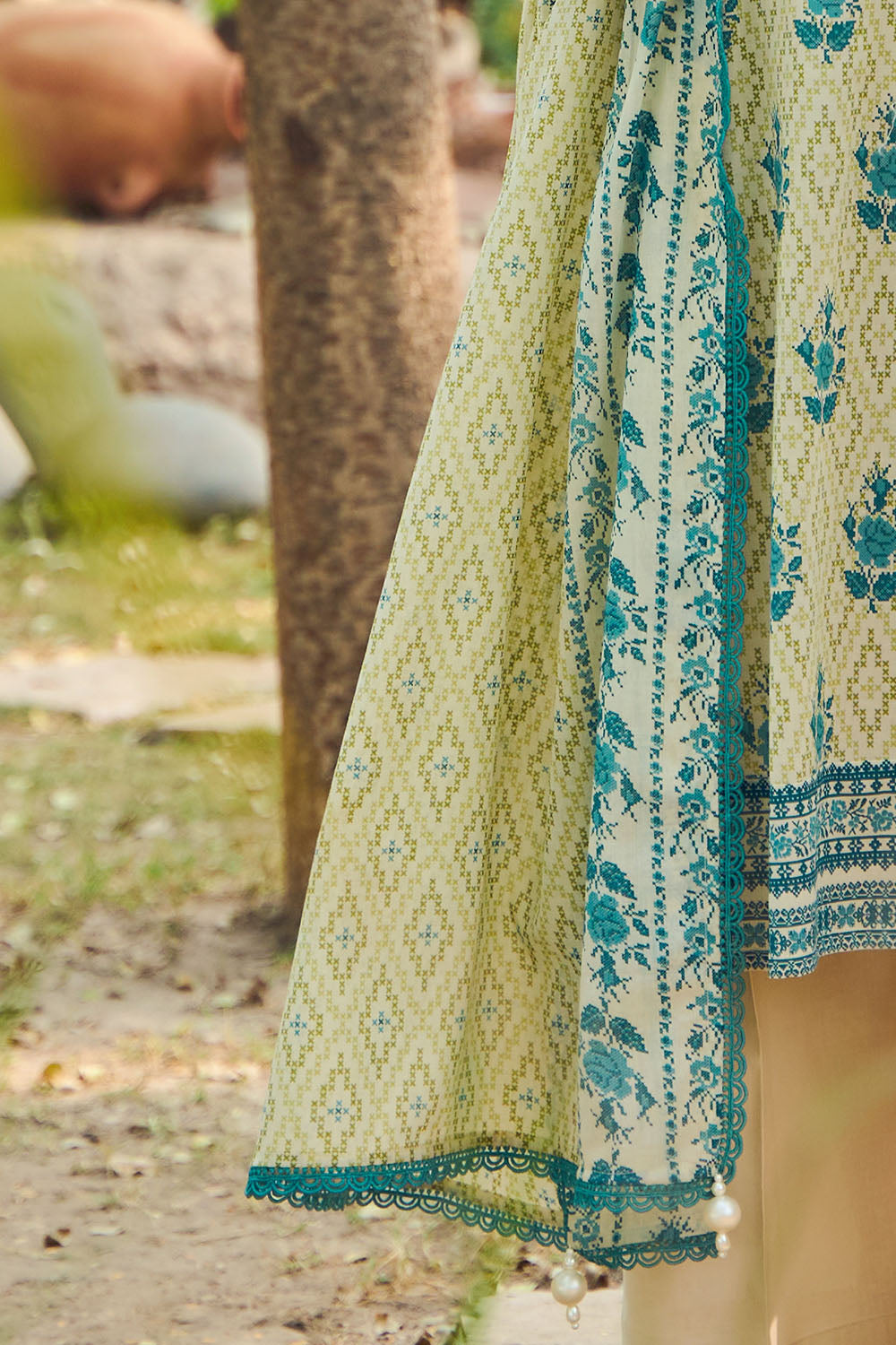 3 Piece Printed Lawn Suit with Dupatta