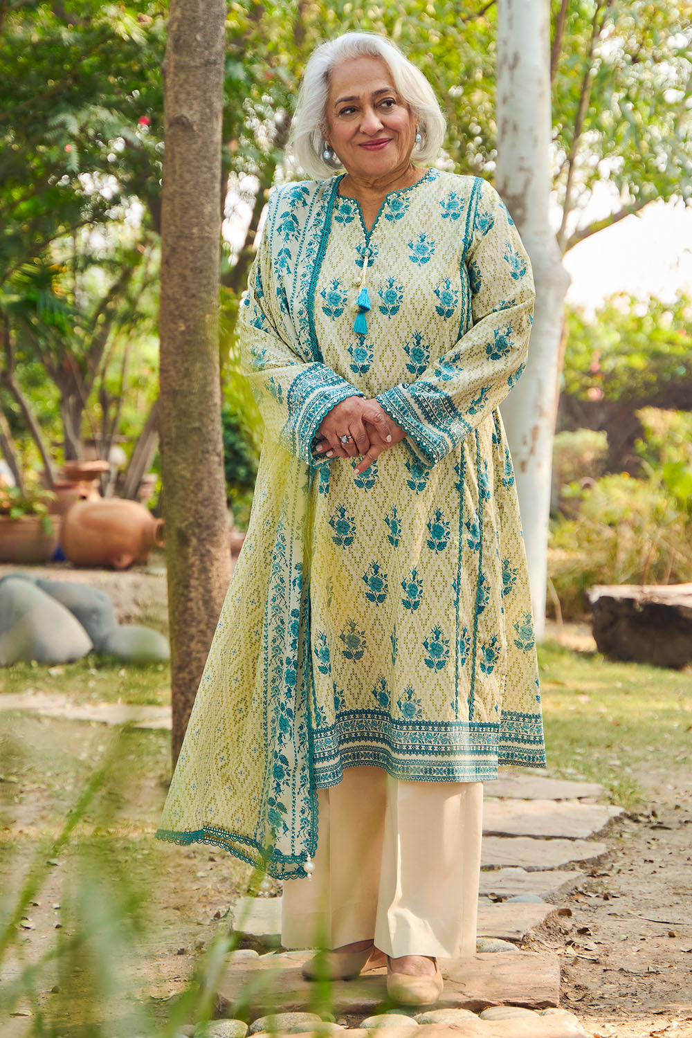 3 Piece Printed Lawn Suit with Dupatta