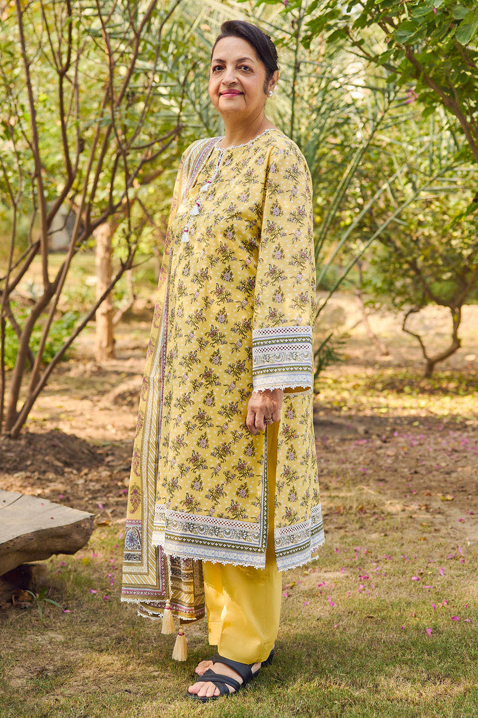 3 Piece Printed Lawn Suit with Dupatta