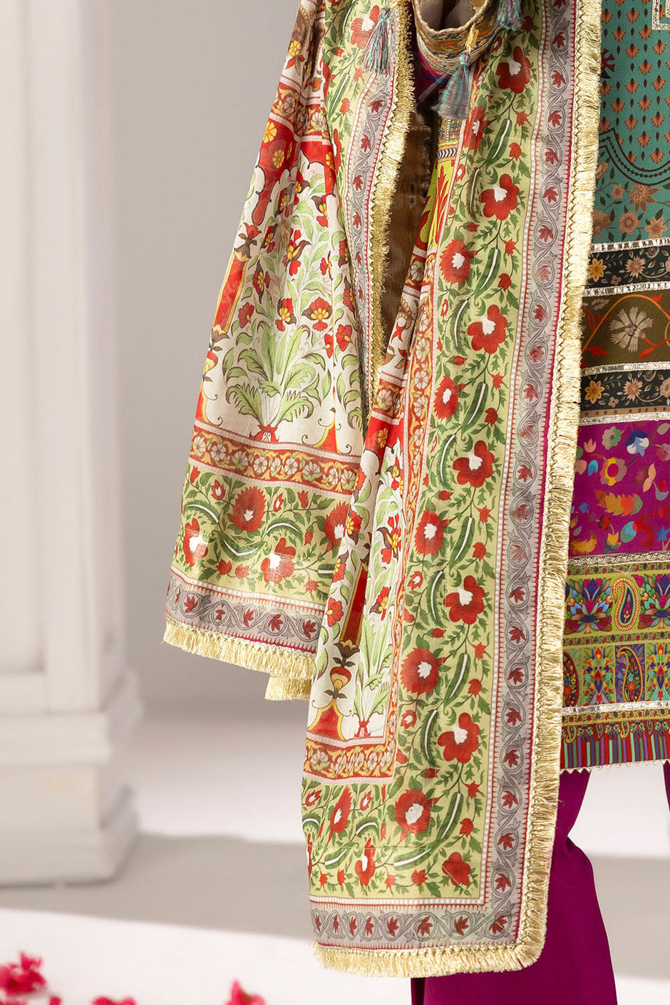 3 Piece Printed Lawn Suit with Dupatta