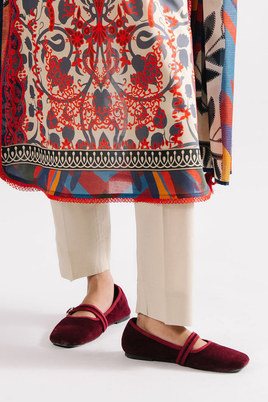 3 Piece Printed Lawn Suit with Dupatta