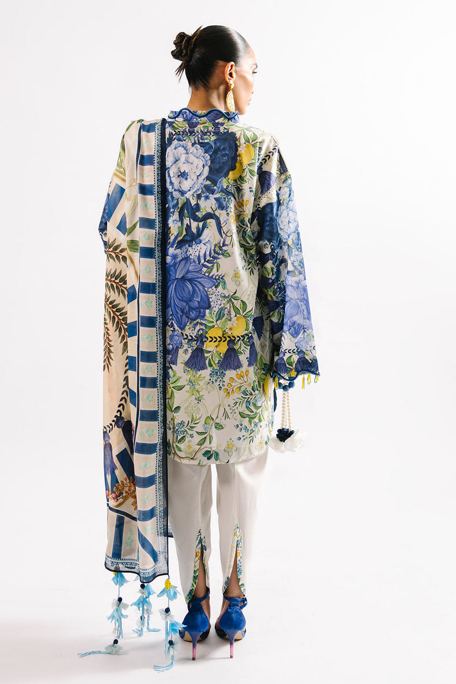 3 Piece Printed Lawn Suit with Dupatta