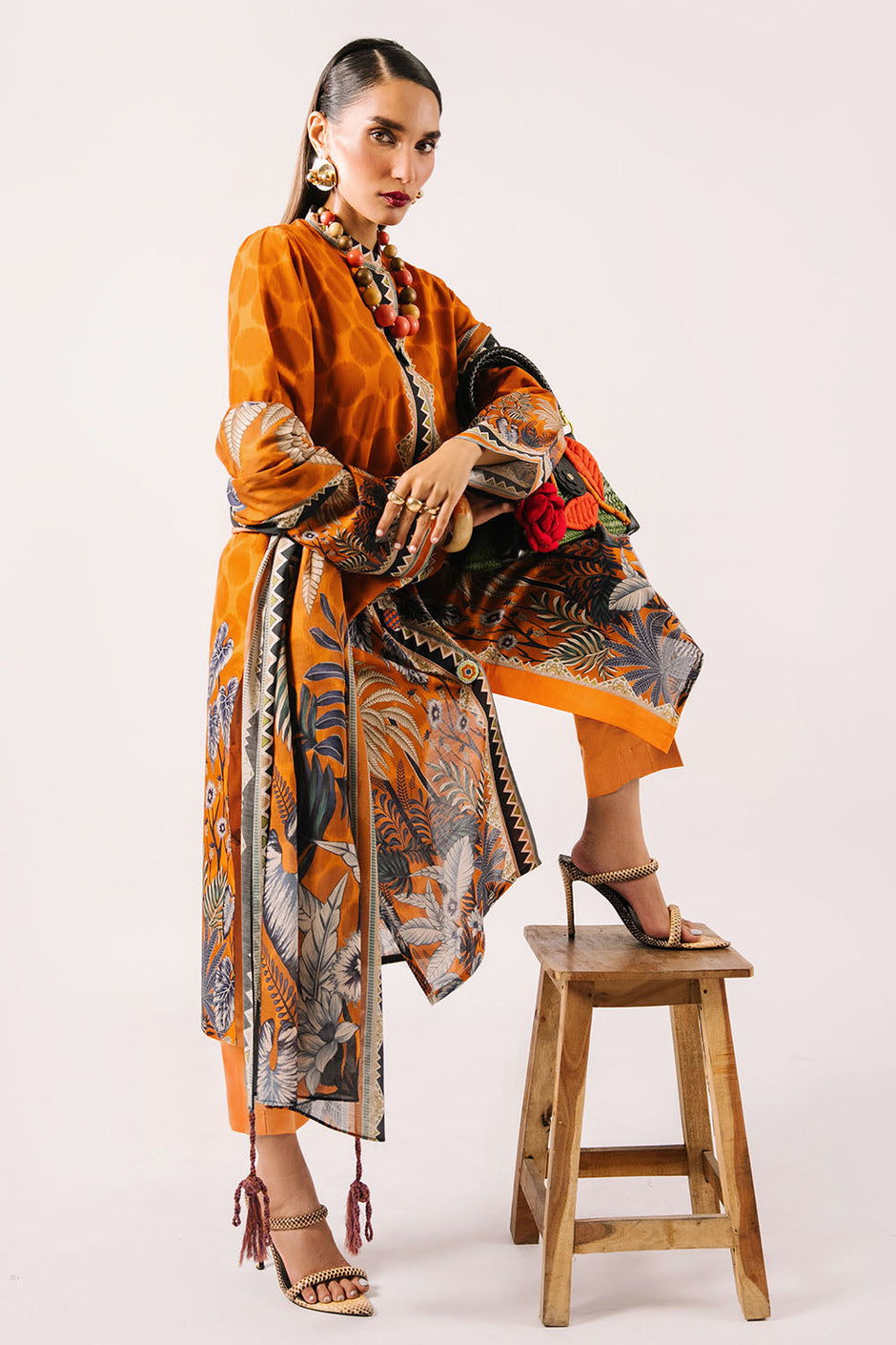 3 Piece Printed Lawn Suit with Dupatta