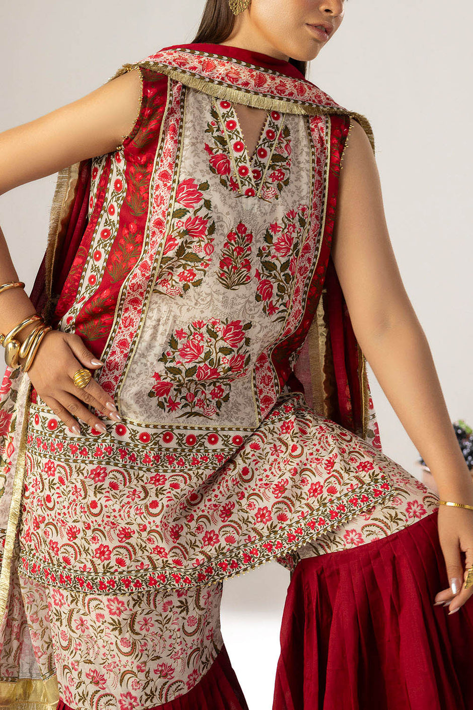 3 Piece Printed Lawn Suit with Dupatta