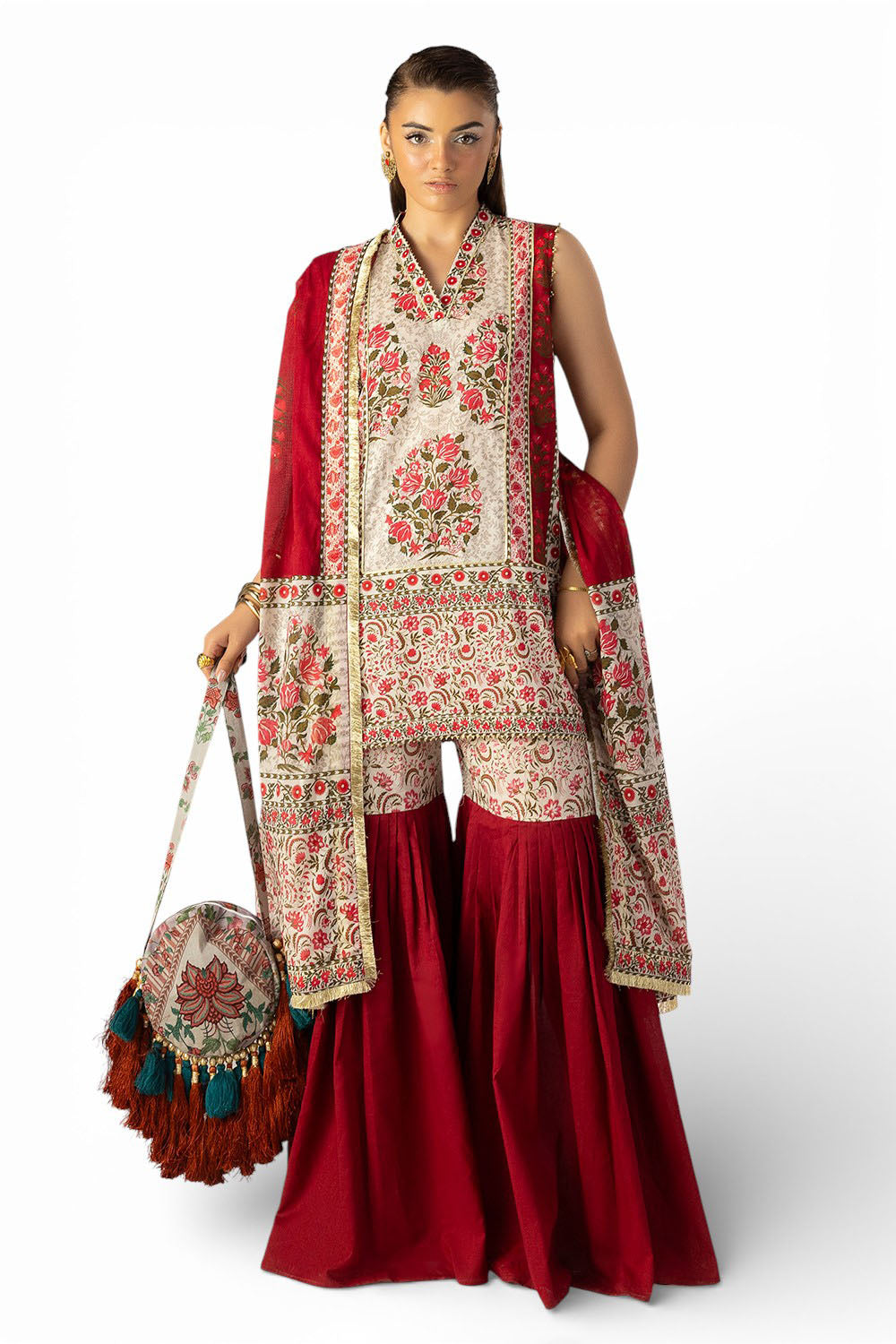 3 Piece Printed Lawn Suit with Dupatta