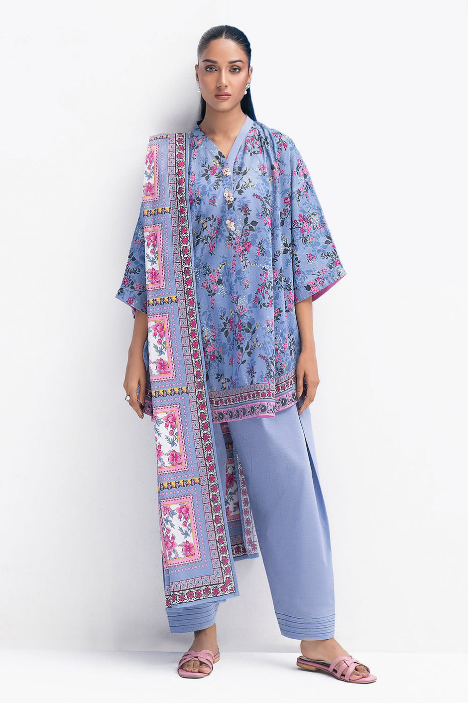 3 Piece Printed Lawn Suit