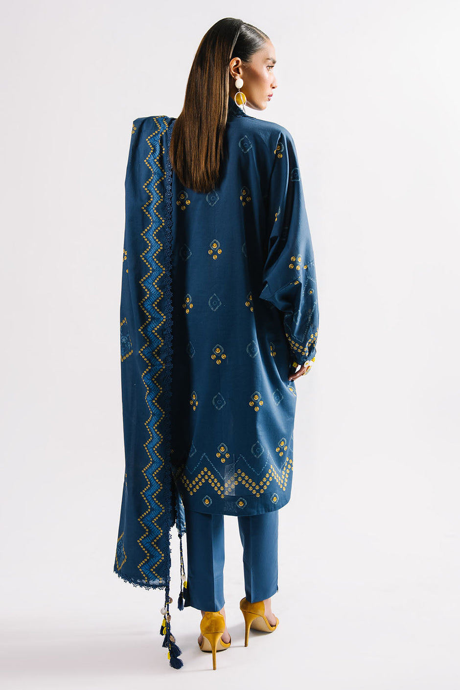 3 Piece Printed Lawn Suit with Dupatta