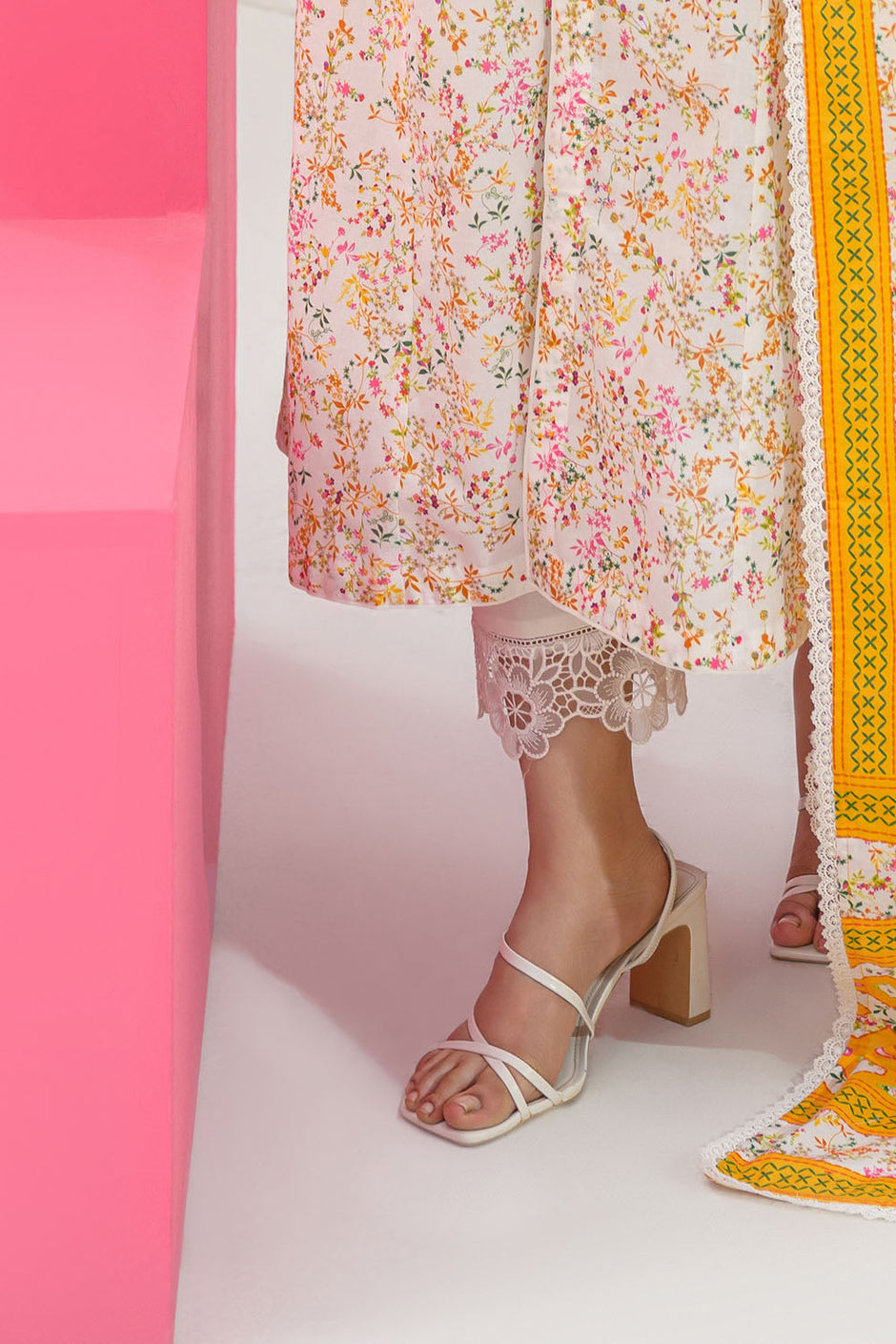 3 Piece Printed Lawn Suit and Dyed Trouser