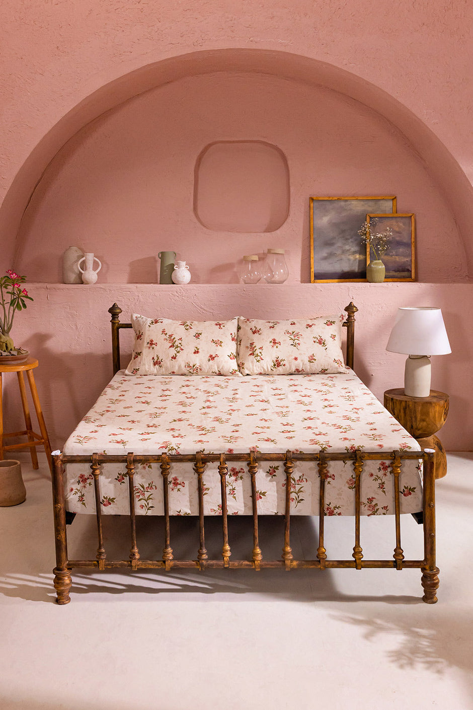 Sada Bahar T-200 Cotton Rich Bed Sheet Set